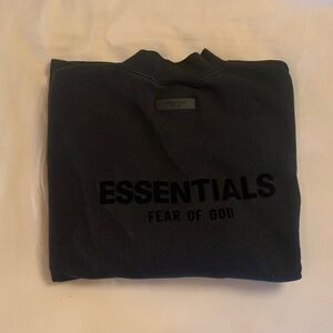 Black Fear Of God Essentials Crewneck